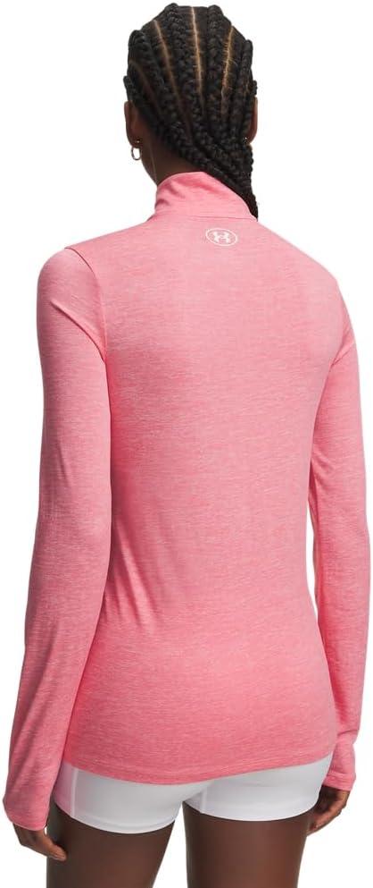 image:imageUnder Armour Womens Tech Twist Quarter Zip601 Bittersweet Pink White