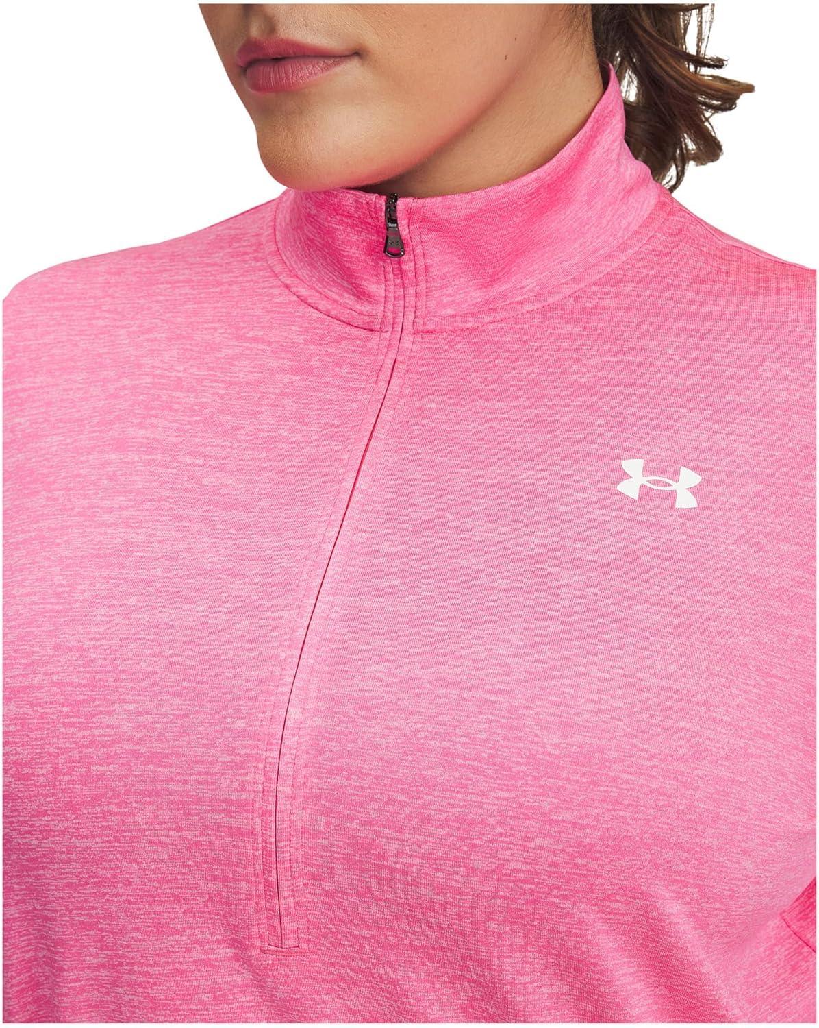 image:imageUnder Armour Womens Tech Twist Quarter Zip672 Super Pink White