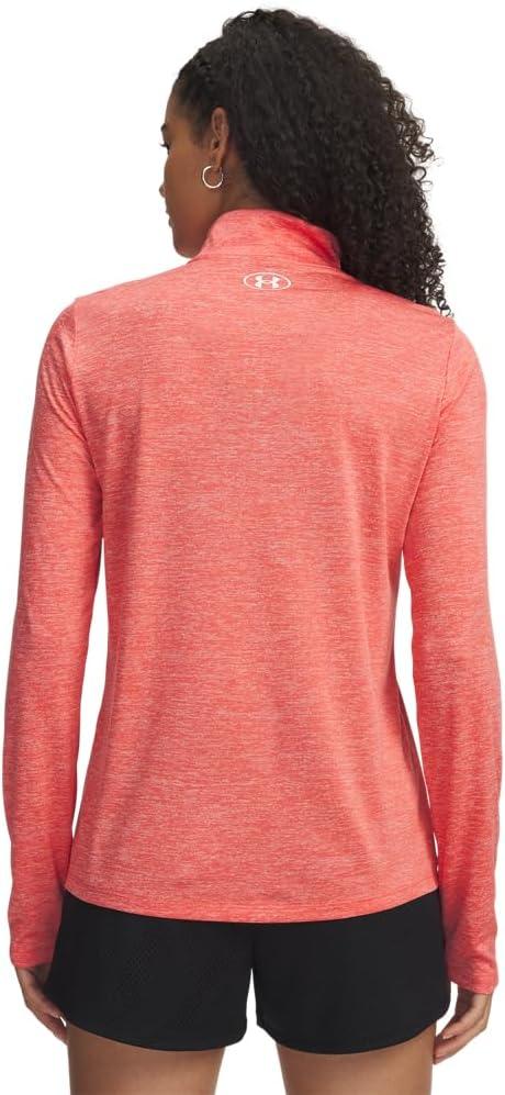 image:imageUnder Armour Womens Tech Twist Quarter Zip690 Venom Red White