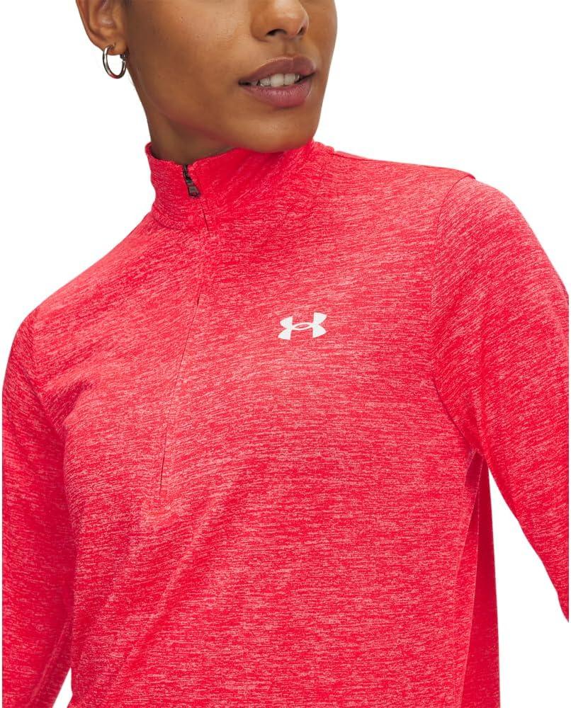 image:imageUnder Armour Womens Tech Twist Quarter Zip713 Racer Red White