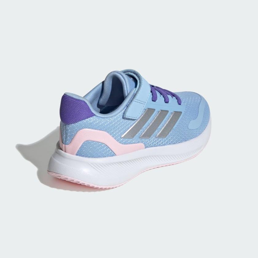 image:imageadidas UnisexChild Runfalcon 30 Shoes Big Kid SneakerBlueSilver MetallicClear Pink