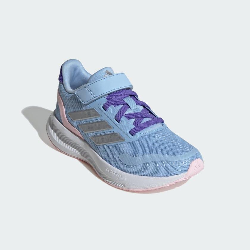 image:imageadidas UnisexChild Runfalcon 30 Shoes Big Kid SneakerBlueSilver MetallicClear Pink