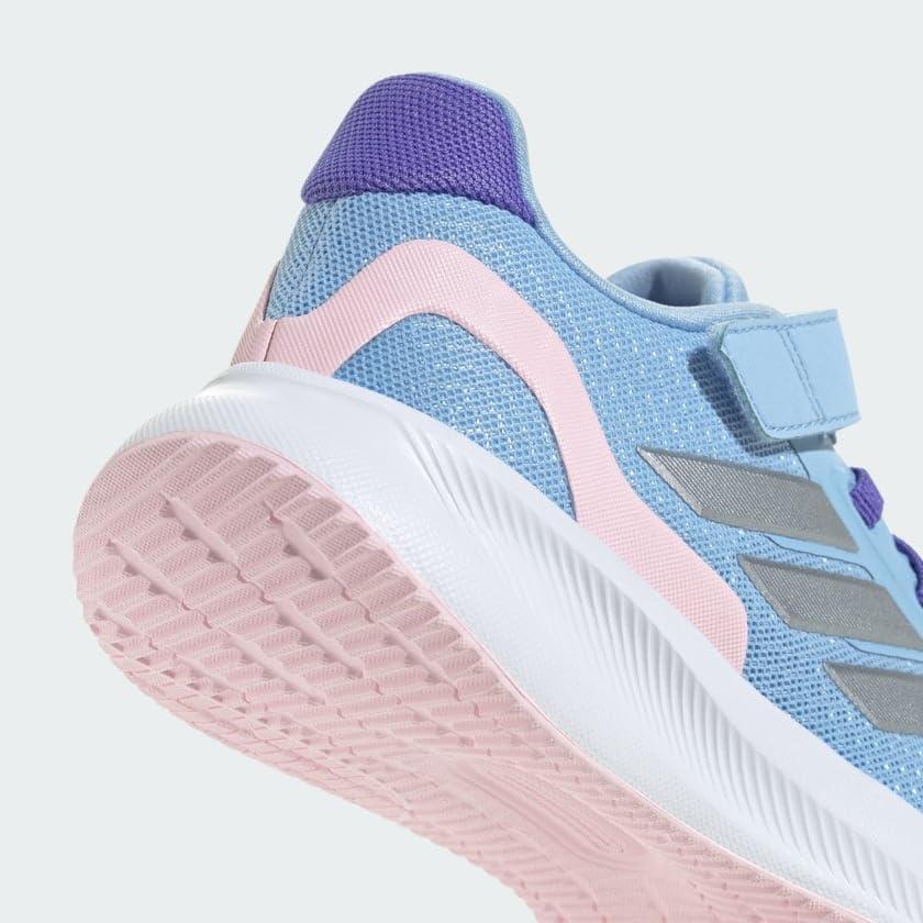 image:imageadidas UnisexChild Runfalcon 30 Shoes Big Kid SneakerBlueSilver MetallicClear Pink