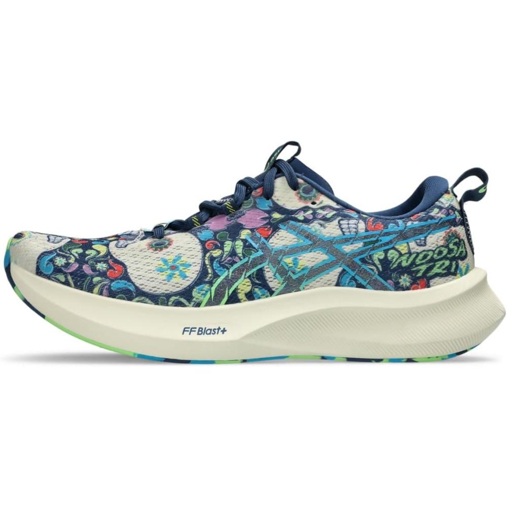 image:imageASICS Mens Noosa TRI 16 Running ShoesMidnight BlueLime Burst