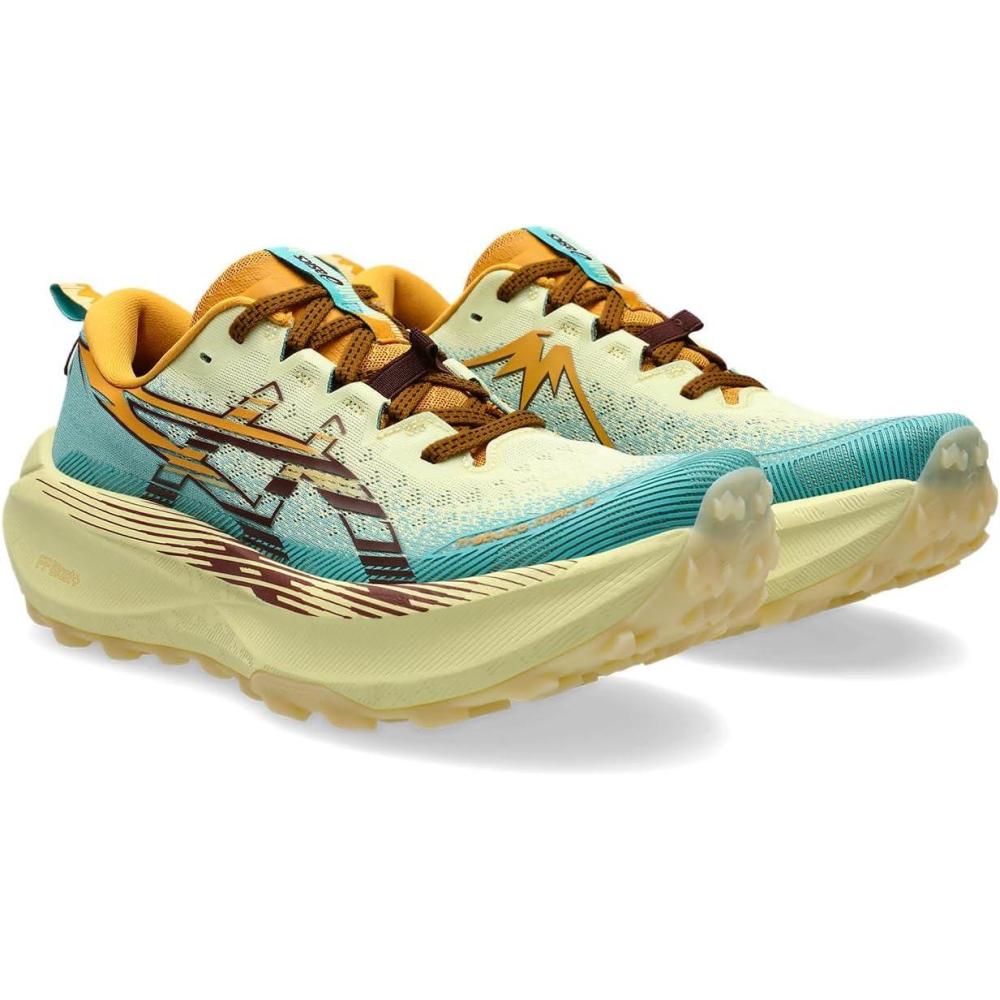 image:imageASICS Mens Trabuco Max 4 Running ShoesWheat Yellow Dark Red Planet