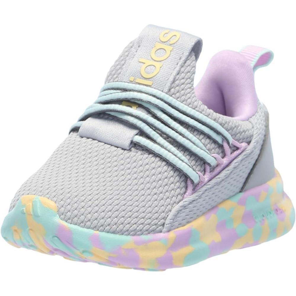 image:imageAdidas UnisexChild Lite Racer Adapt 70 SneakerGreySemi Flash AquaBliss Lilac