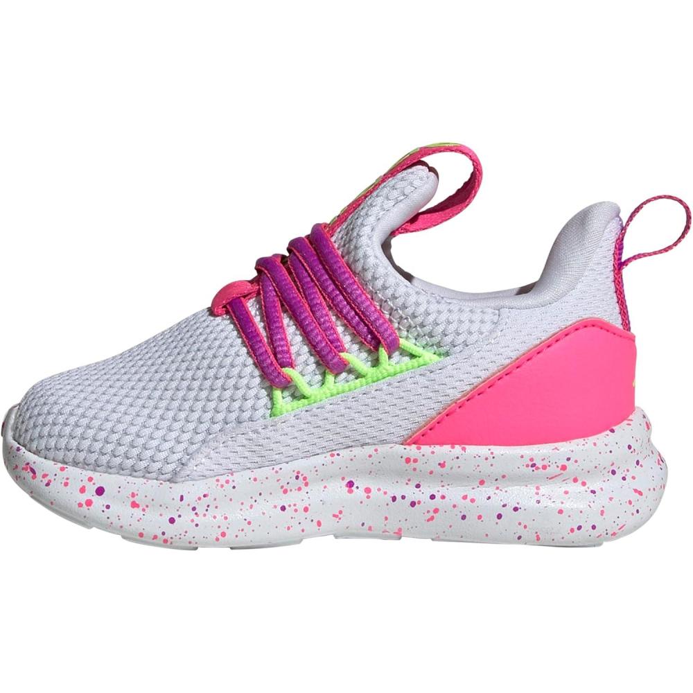 image:imageAdidas UnisexChild Lite Racer Adapt 70 SneakerWhiteLucid LemonLucid Pink