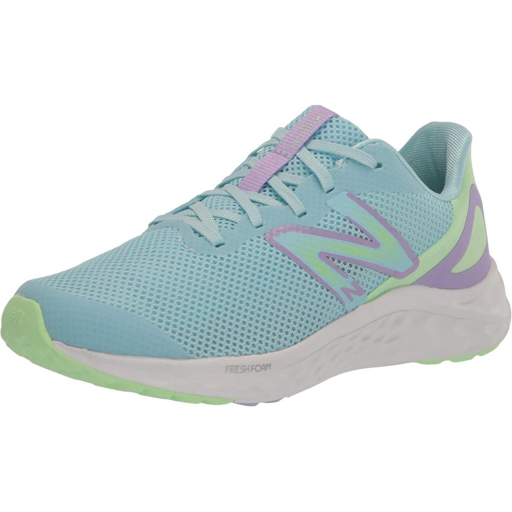 image:imageNew Balance Kids Fresh Foam Arishi V4 Running Shoe Little KidBlueGreen AuraLilac Glo