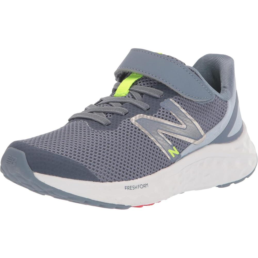 image:imageNew Balance Kids Fresh Foam Arishi V4 Running ShoesArctic GreyPixel GreenTrue Red
