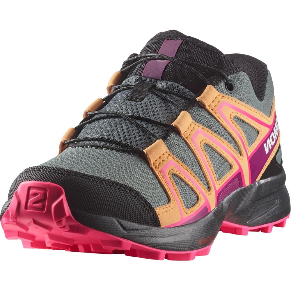 image:imageSalomon Kids Speedcross J Unisex Trail Running ShoeSedona SagePapayaKnockout Pink