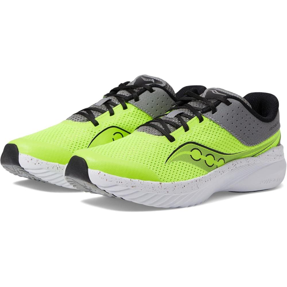 image:imageSaucony Kids Kinvara 14 Lace to ToeCitronGrey