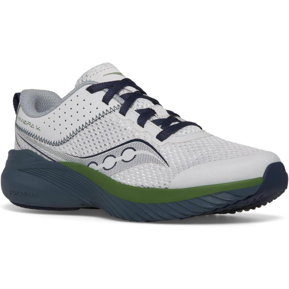 image:imageSaucony Kids Kinvara 14 Lace to ToeGreyBlueGreen
