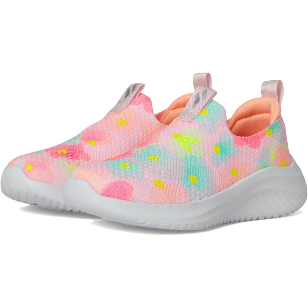 image:imageSkechers Girls Ultra Flex 30  Floral FabLink PinkMulti
