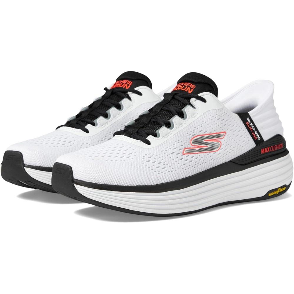 image:imageSkechers Mens Skechers Hands Free Slipins Max Cushioning Suspension Linear FocusWhiteMulti