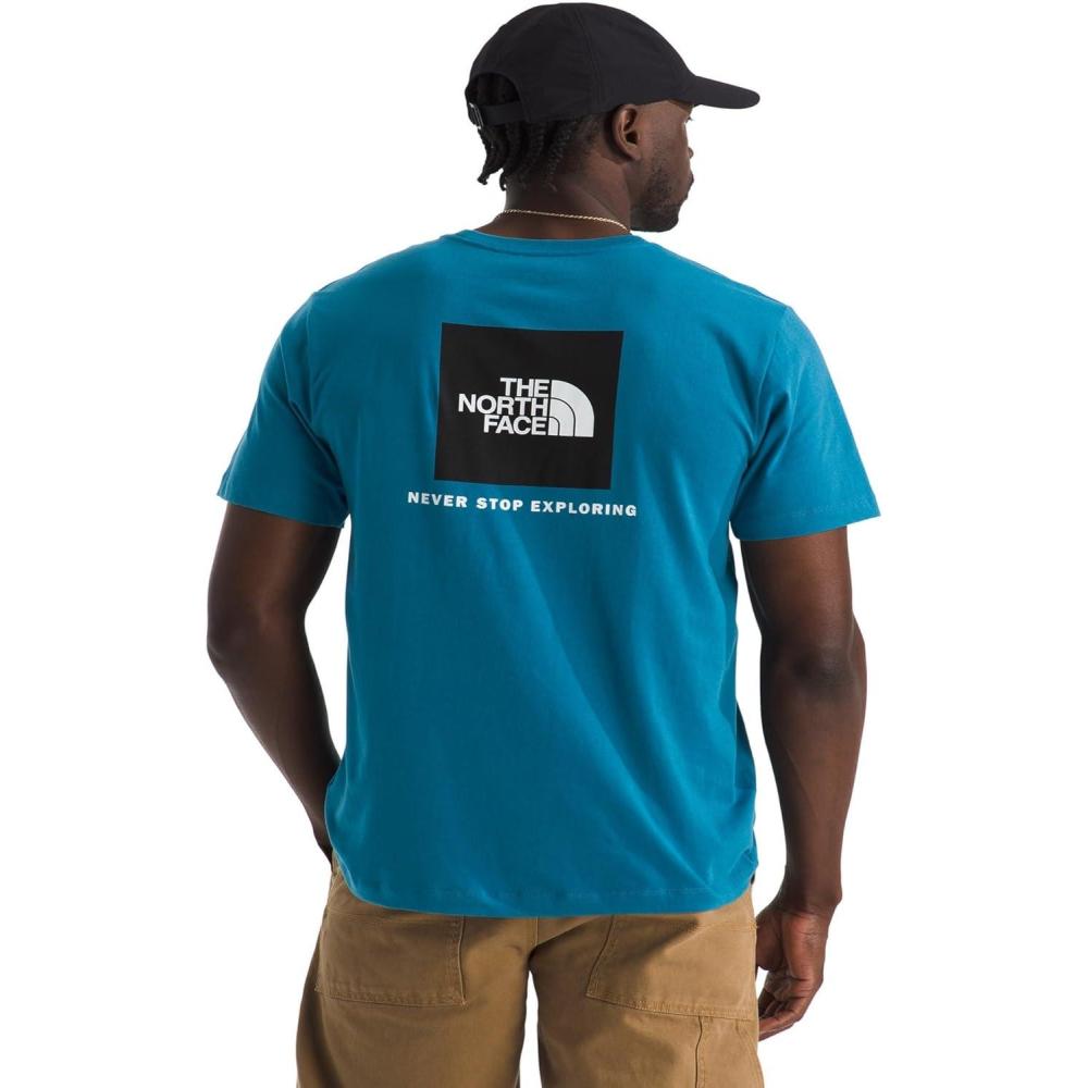 image:imageTHE NORTH FACE Mens Core Box NSE Short Sleeve Tee  Branded Tshirt With a Ribbed CollarDusk Blue
