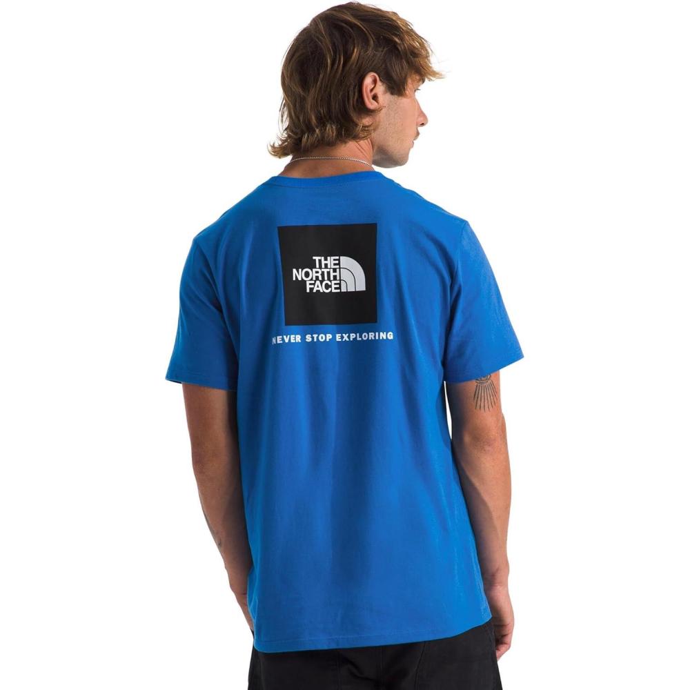 image:imageTHE NORTH FACE Mens Core Box NSE Short Sleeve Tee  Branded Tshirt With a Ribbed CollarHero Blue