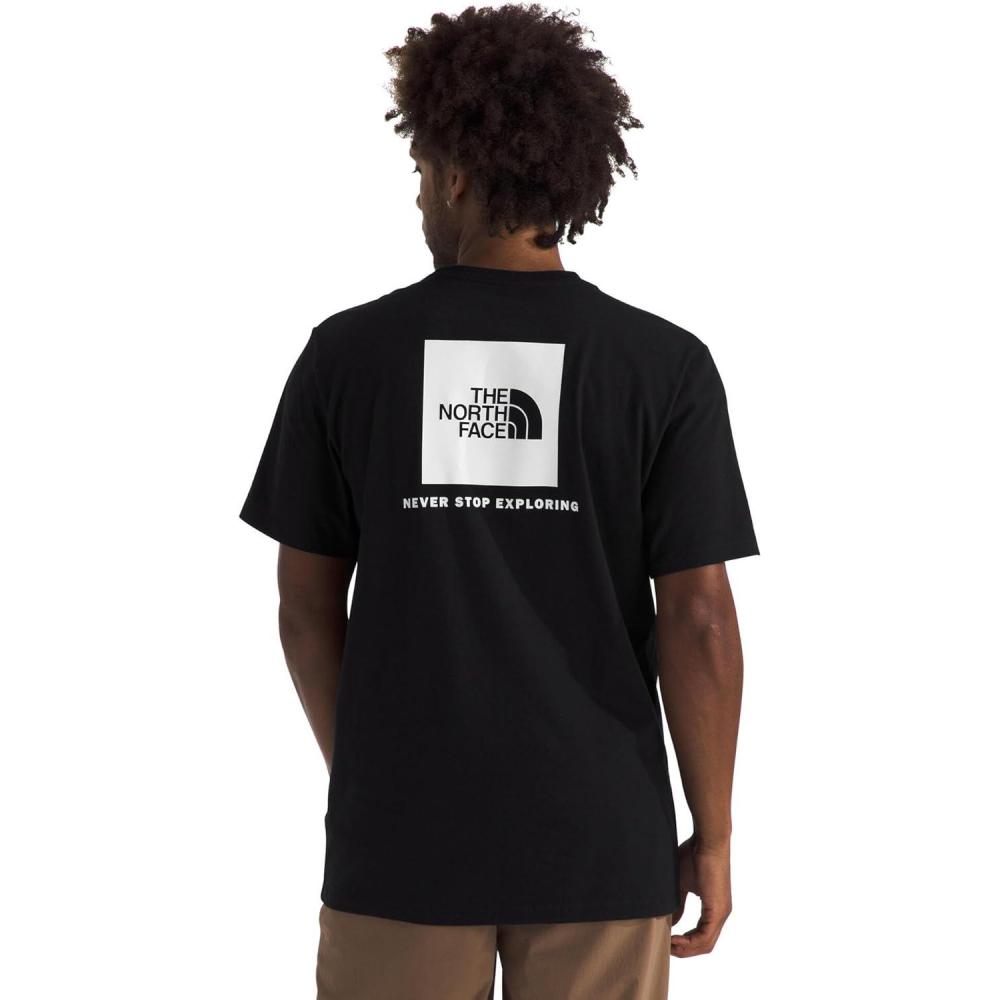 image:imageTHE NORTH FACE Mens Core Box NSE Short Sleeve Tee  Branded Tshirt With a Ribbed CollarTnf BlackTnf White