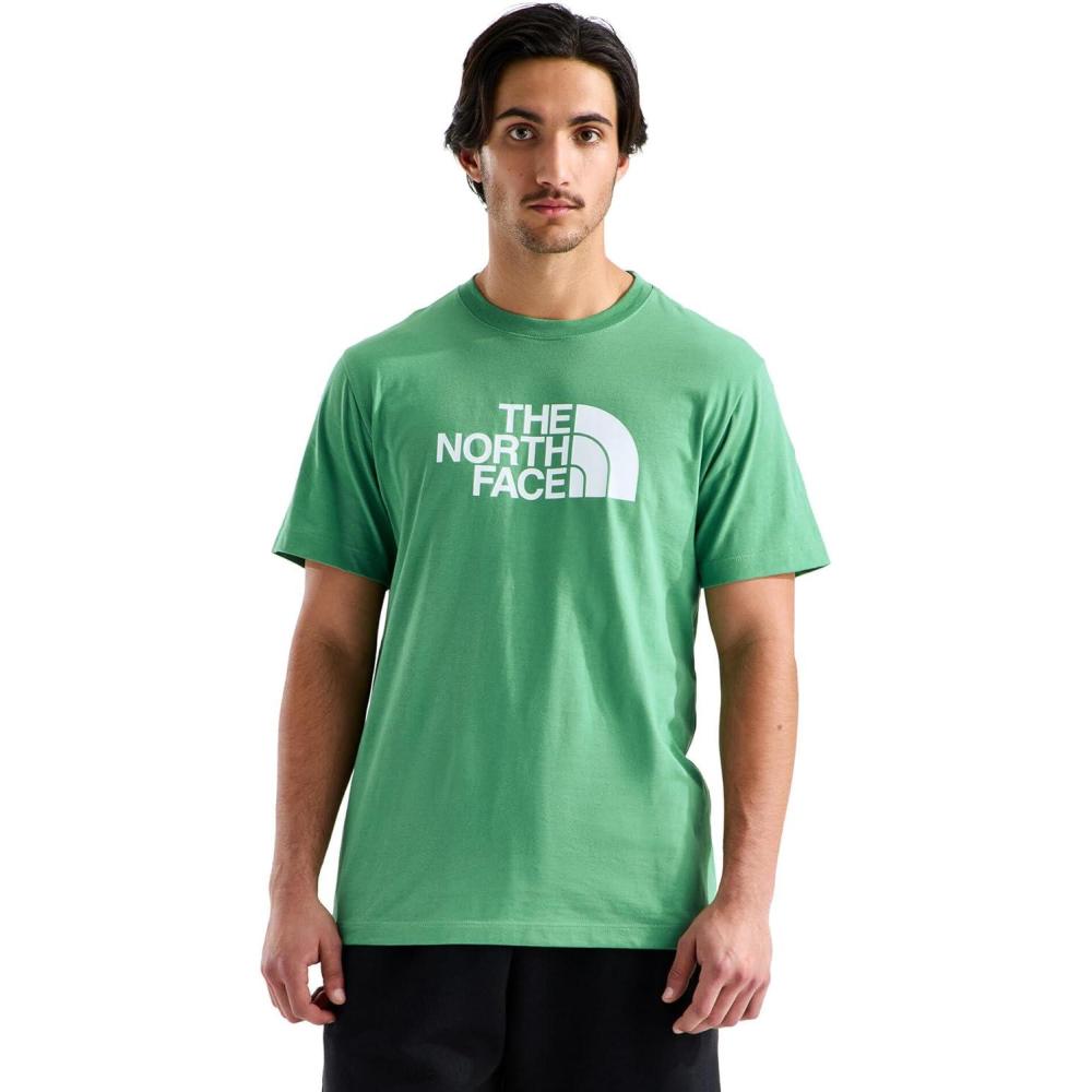 image:imageTHE NORTH FACE Mens Core Half Dome Shortsleeve Tee  Regular Fit Cotton Shirt With Graphic Design amp Ribbed CollarDimmed Algae