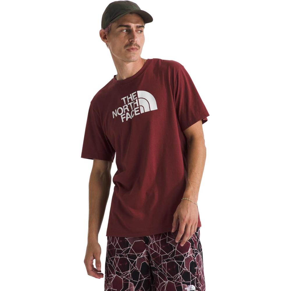 image:imageTHE NORTH FACE Mens Core Half Dome Shortsleeve Tee  Regular Fit Cotton Shirt With Graphic Design amp Ribbed CollarSumacTnf White