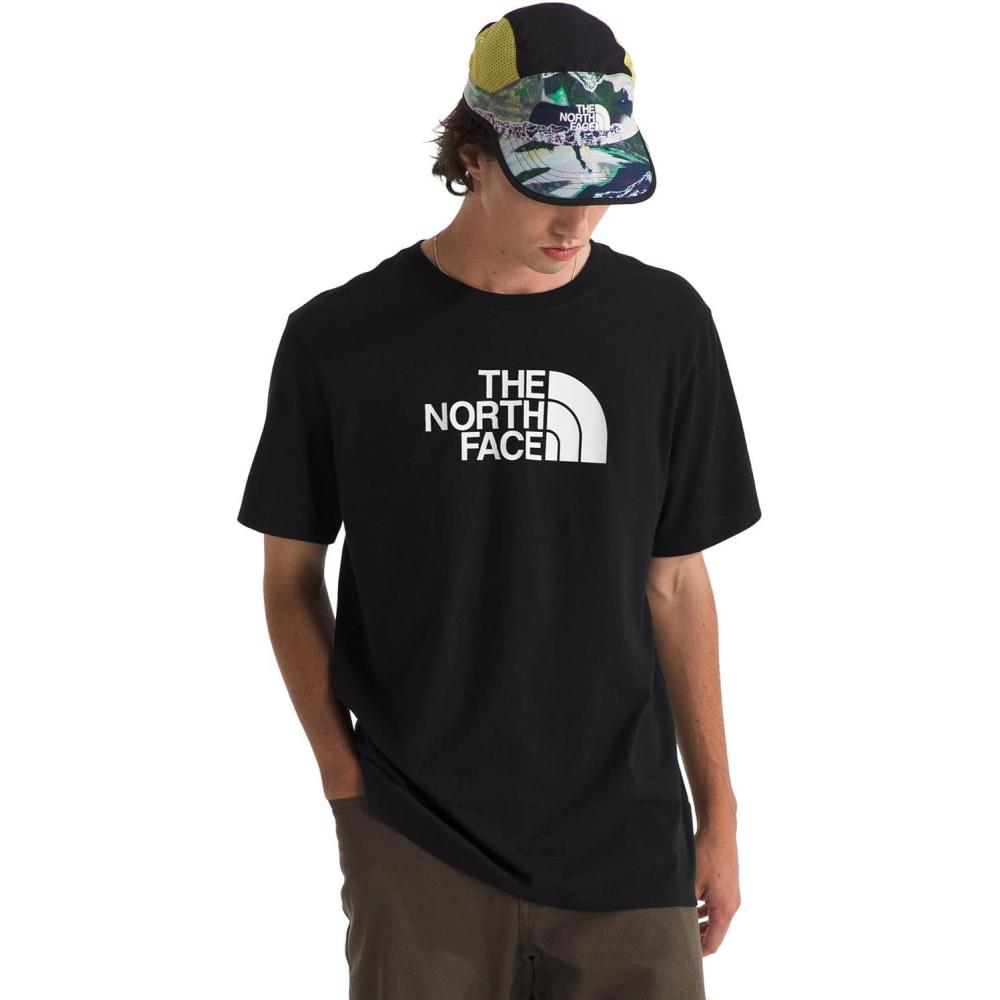 image:imageTHE NORTH FACE Mens Core Half Dome Shortsleeve Tee  Regular Fit Cotton Shirt With Graphic Design amp Ribbed CollarTnf BlackTnf White