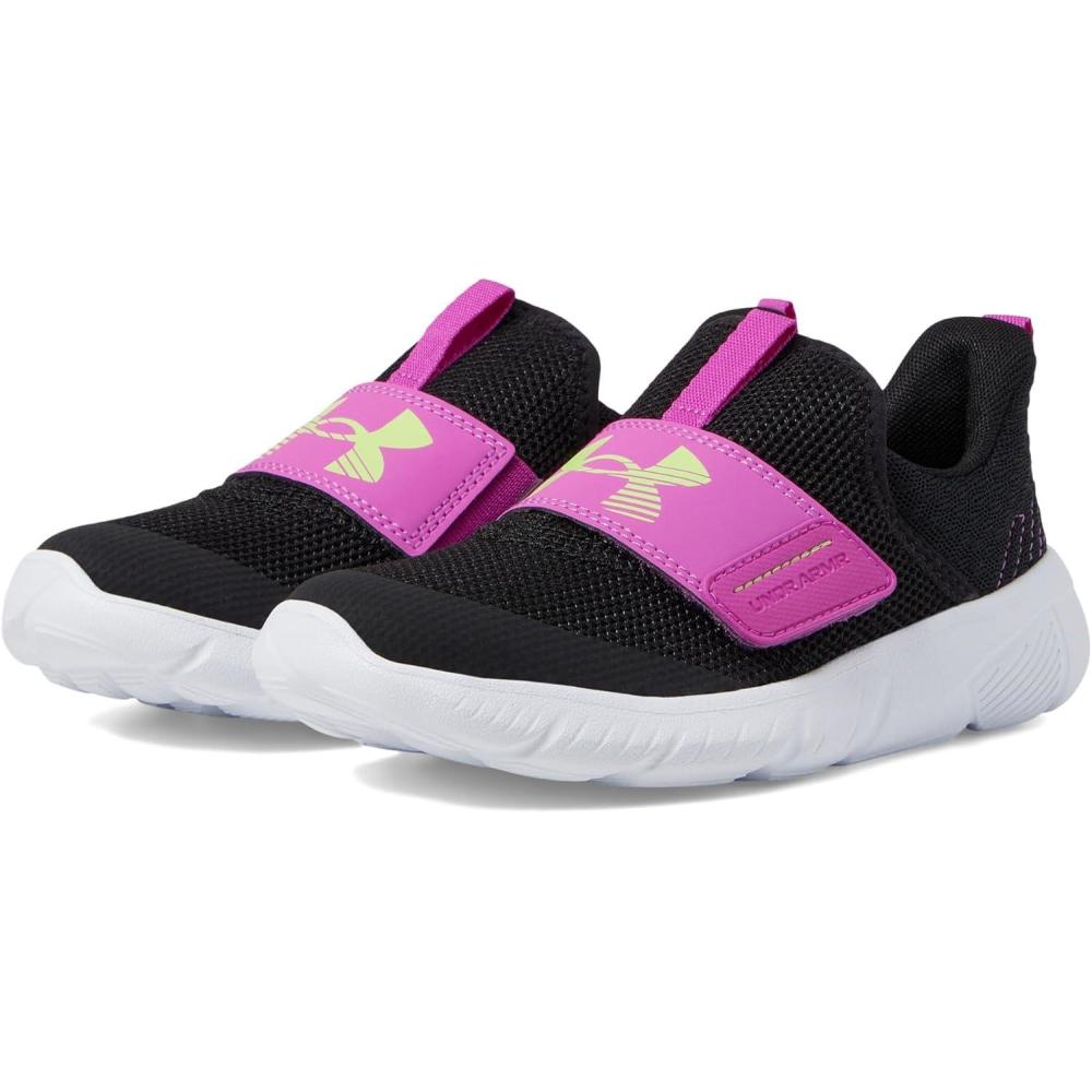 image:imageUnder Armour UnisexAdult Flash Little Kid002 BlackVivid MagentaMorph Green