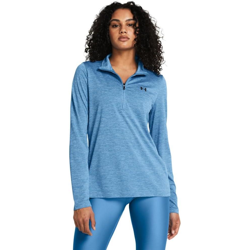 image:imageUnder Armour Womens Tech Twist Quarter Zip444 Viral Blue   Black