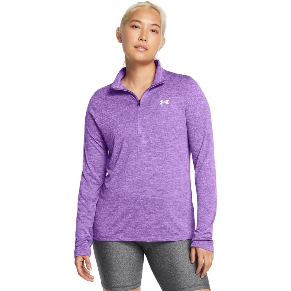 image:imageUnder Armour Womens Tech Twist Quarter Zip525 Lavish White