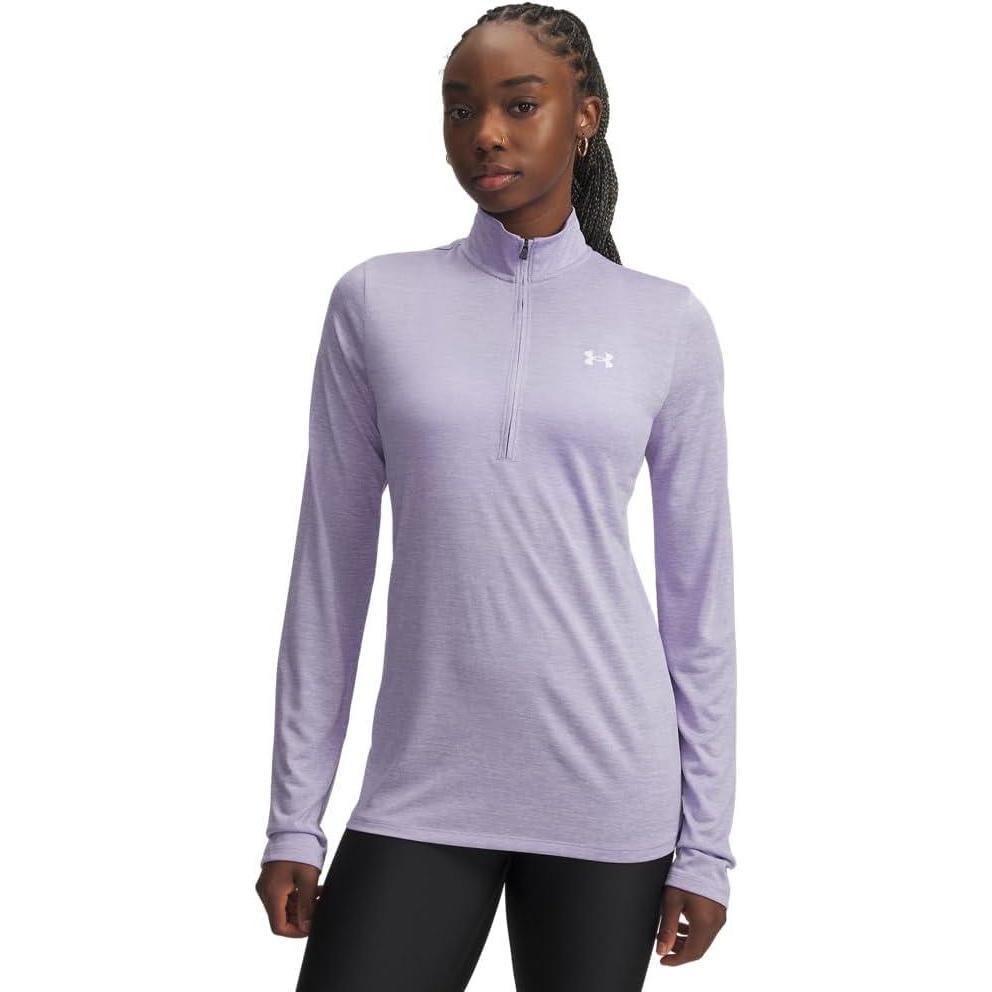 image:imageUnder Armour Womens Tech Twist Quarter Zip538 Transparent   White