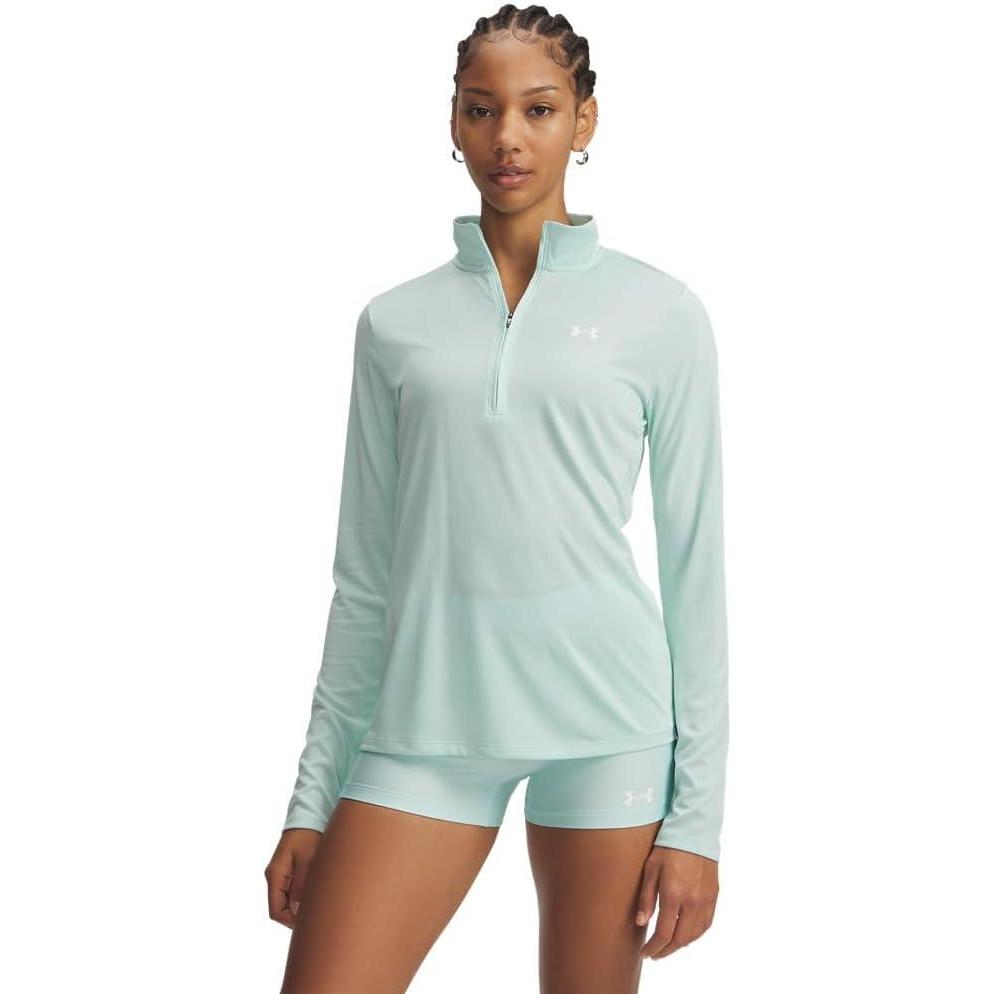 image:imageUnder Armour Womens Tech Twist Quarter Zip703 Refresh Mint White