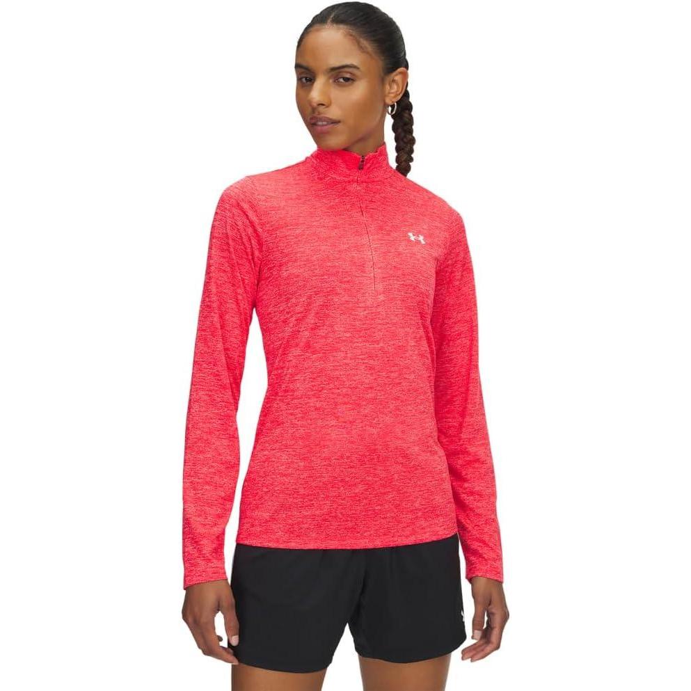 image:imageUnder Armour Womens Tech Twist Quarter Zip713 Racer Red   White