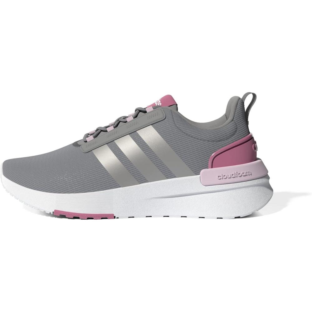 image:imageadidas Girls Racer TR21 Little KidBig KidGreySilver MetallicRose Tone