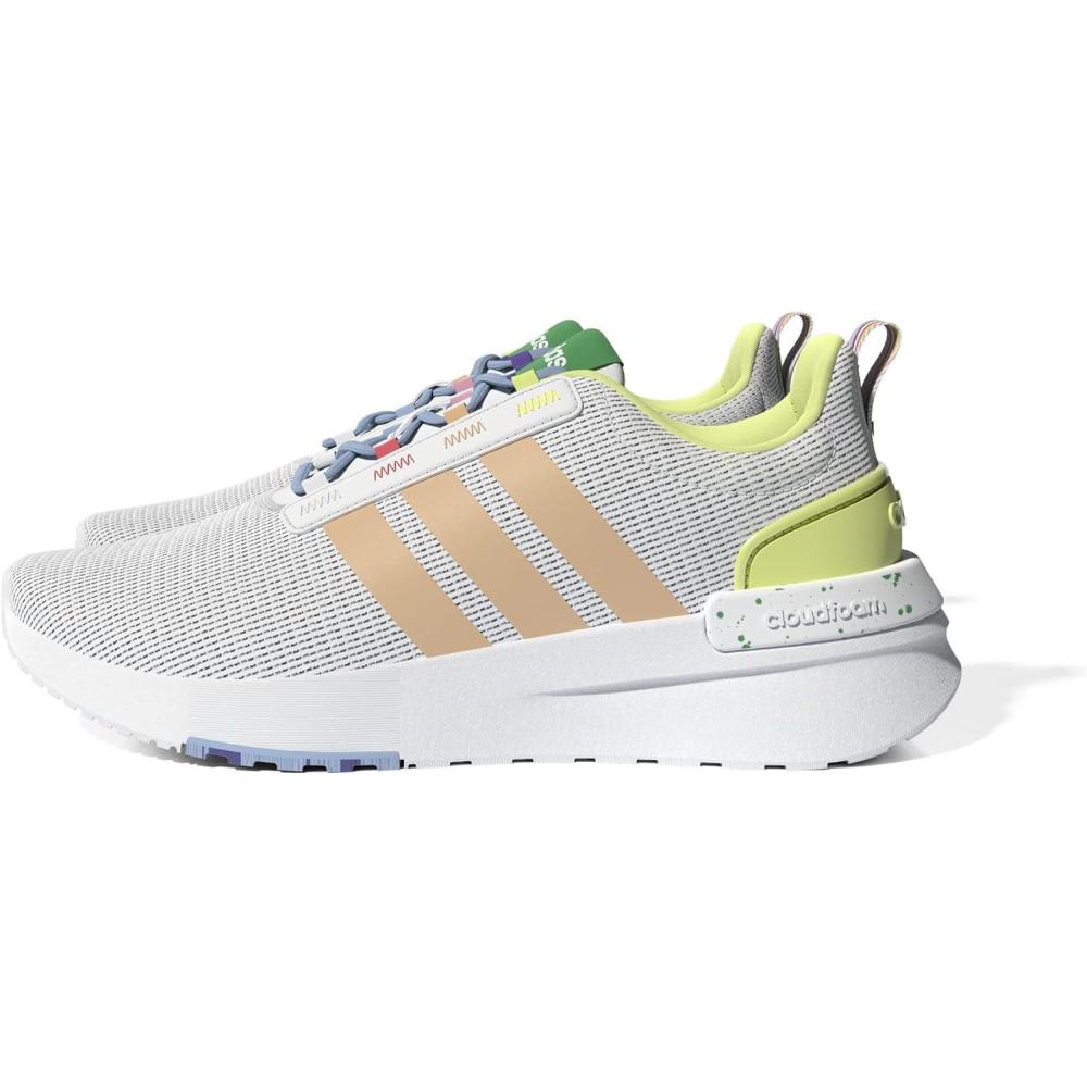 image:imageadidas Girls Racer TR21 Little KidBig KidWhitePulse AmberLight Pink