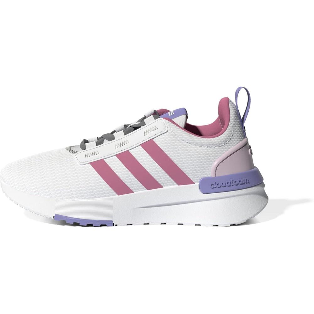 image:imageadidas Girls Racer TR21 Little KidBig KidWhiteRose ToneClear Pink