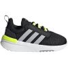 adidas Girl’s Racer TR21 (Little Kid/Big Kid)(Black/Halo Silver/Solar Yellow)