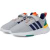 adidas Girl’s Racer TR21 (Little Kid/Big Kid)(Grey/Dark Blue/Court Green)