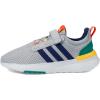 adidas Girl’s Racer TR21 (Little Kid/Big Kid)(Grey/Dark Blue/Court Green)