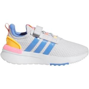 adidas Girl’s Racer TR21 (Little Kid/Big Kid)(Dash Grey/White/Beam Pink)