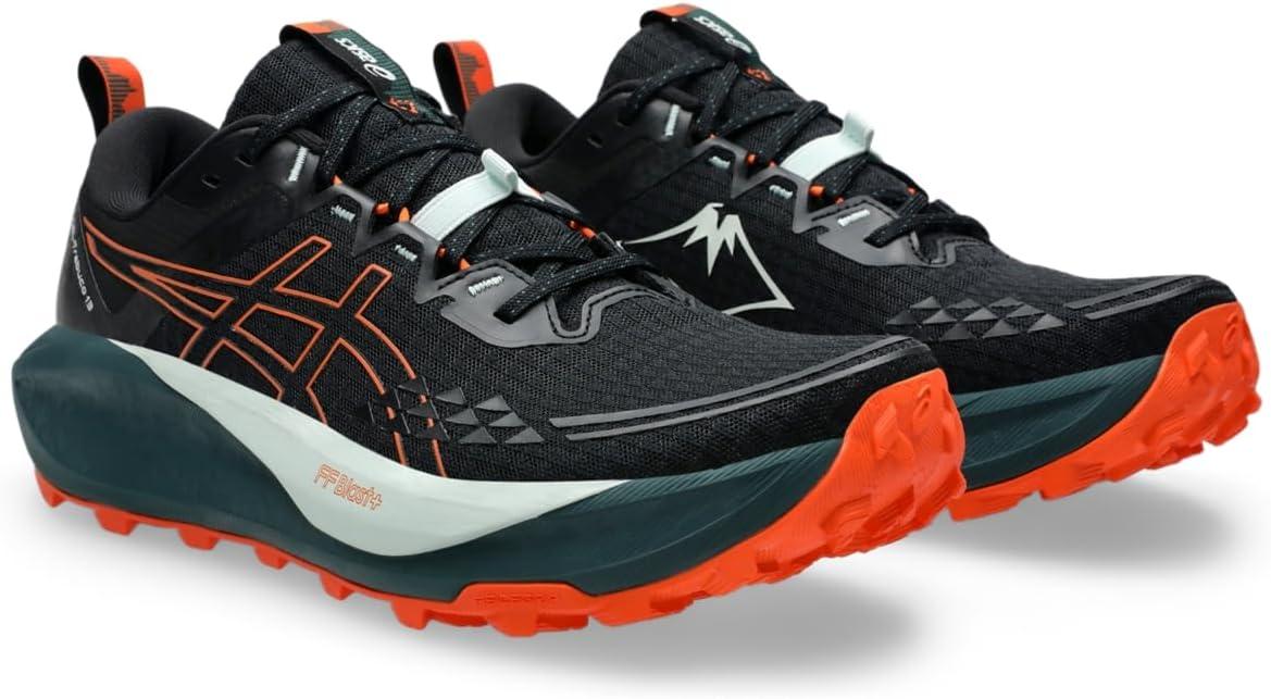 image:imageASICS Mens GelTrabuco 13 Running ShoesBlackNova Orange