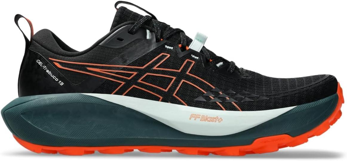 image:imageASICS Mens GelTrabuco 13 Running ShoesBlackNova Orange