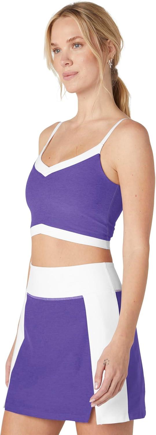 image:imageBeyond Yoga Spacedye Outlines Cropped TankUltra Violet HeatherCloud White