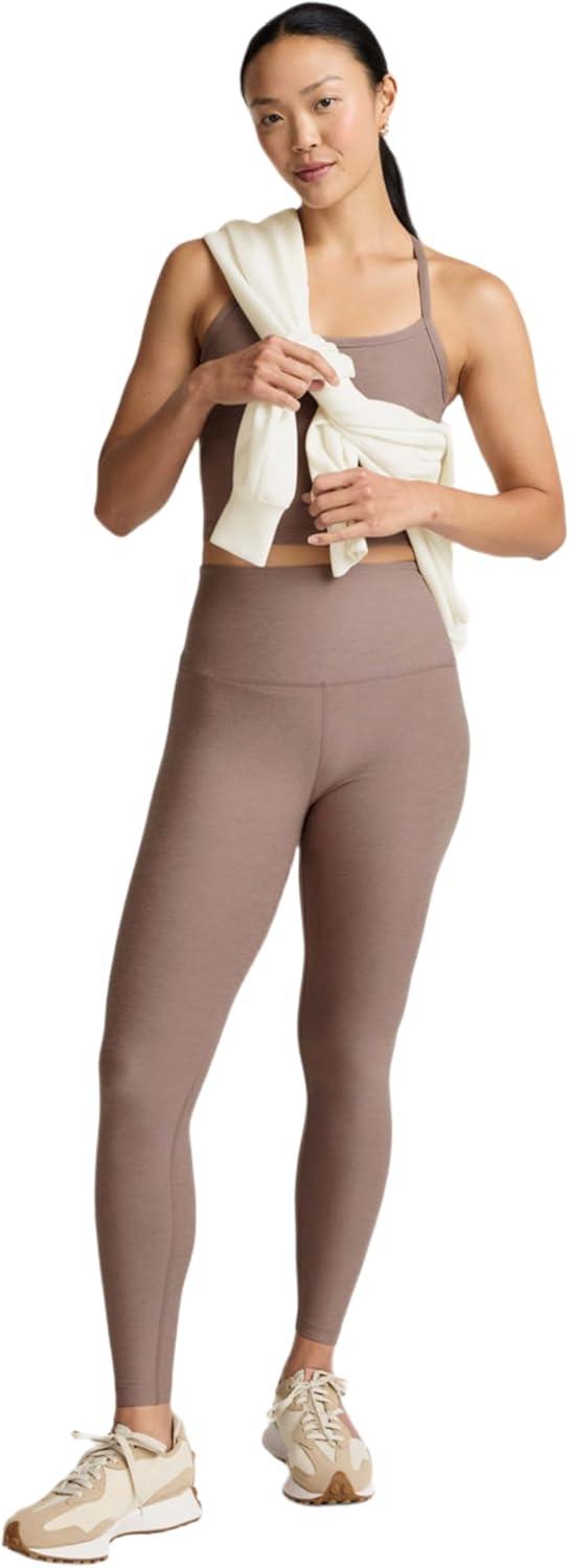 image:imageBeyond Yoga Womens Spacedye Caught in The Midi High Waisted LeggingRosey Taupe Heather