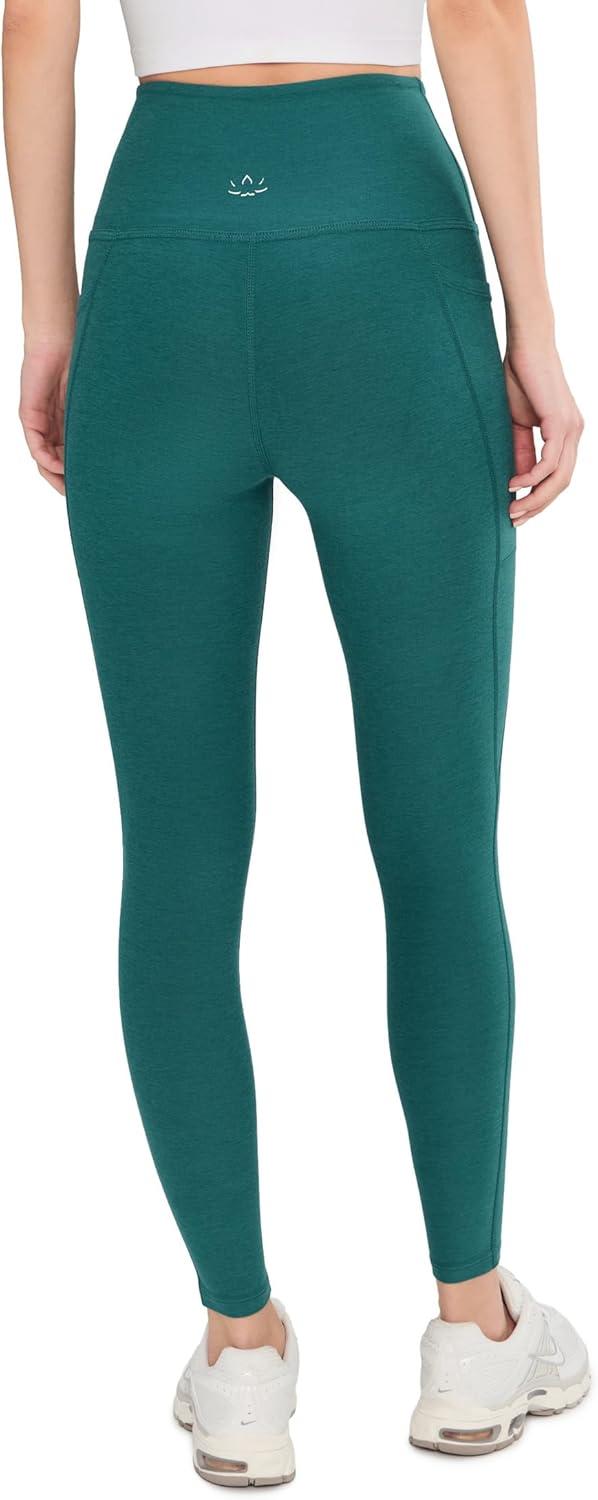 image:imageBeyond Yoga Womens Spacedye Out of Pocket HighWaisted Midi LeggingTeal Sea Heather