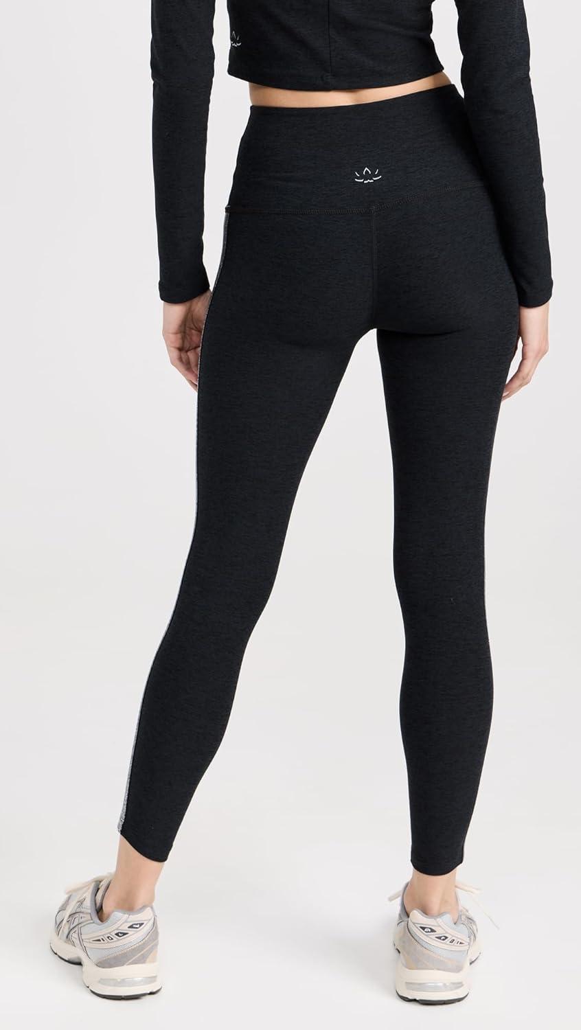 image:imageBeyond Yoga Womens Spacedye Shine On Midi LeggingsDarkest Night