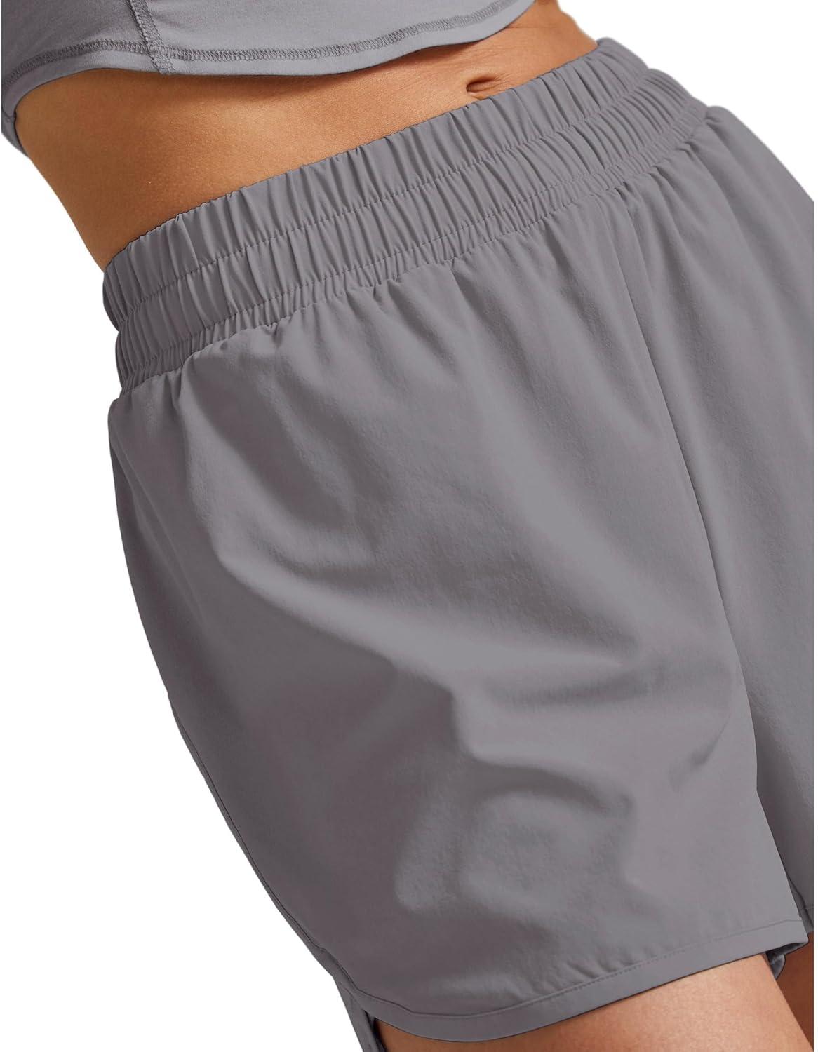 image:imageBeyond Yoga Womens in Stride Lined ShortsCloud Gray