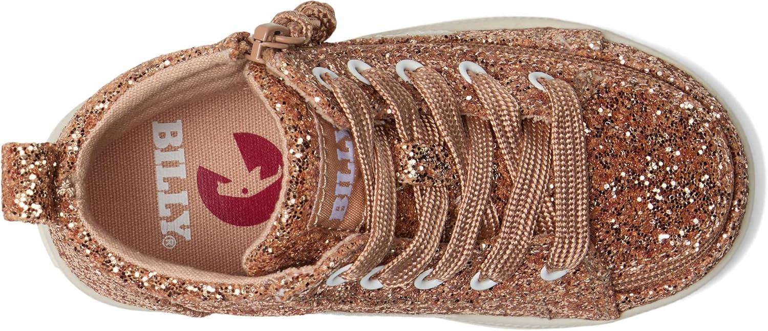 image:imageBilly Footwear UnisexChild Cs High Top Little KidBig KidRose Gold Glitz