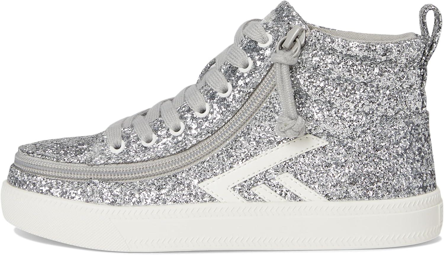 image:imageBilly Footwear UnisexChild Cs High Top Little KidBig KidSilver Glitz