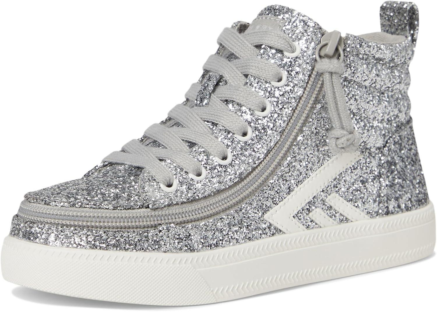 image:imageBilly Footwear UnisexChild Cs High Top Little KidBig KidSilver Glitz