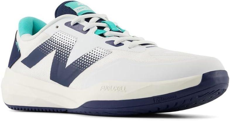image:imageNew Balance Mens MC996 Lightweight Tennis ShoeWhiteNb NavyCyber Jade