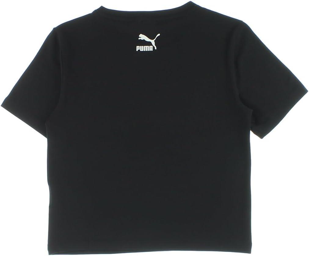 image:imagePUMA Womens Essentials Cropped Logo Tee Shirt Available in Plus SizesPuma BlackJet Black