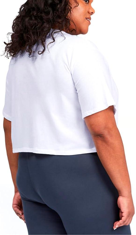 image:imagePUMA Womens Essentials Cropped Logo Tee Shirt Available in Plus SizesWhite